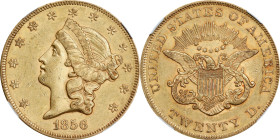 1856 Liberty Head Double Eagle. AU-55 (NGC). CAC.
PCGS# 8917. NGC ID: 268Y.
Ex Eureka Hoard.
Ex Eureka Hoard.