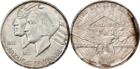 1938-S Arkansas Centennial. MS-67 (PCGS).
PCGS# 9247. NGC ID: BYFH.
PCGS Population: 11; 0 finer.