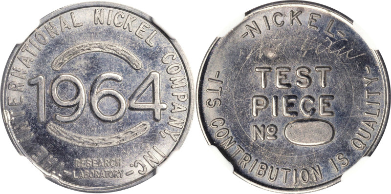 1964 International Nickel Company Pattern. Test Piece Design. Quarter Size. RB-1...