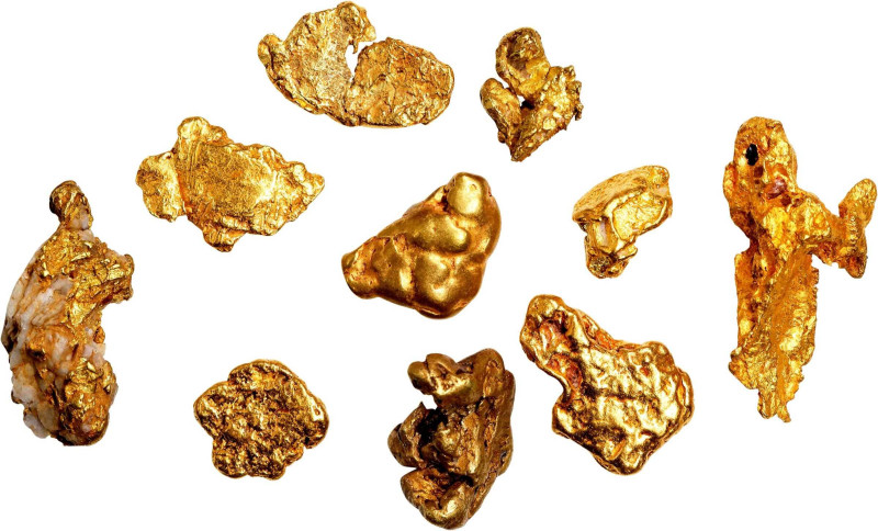 Small Group of (10) Natural Gold Nuggets.