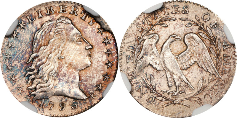 1795 Flowing Hair Half Dime. LM-10. Rarity-3. MS-65 (NGC).
PCGS# 4251. NGC ID: ...