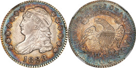 1823/2 Capped Bust Dime. JR-1. Rarity-3. Small Es. MS-65 (NGC).
PCGS# 38802. NGC ID: 2372.
Combined PGGS and NGC Population (JR-1 variety only): 5; ...
