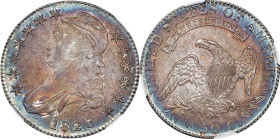 1820 Capped Bust Half Dollar. O-103. Rarity-1. Die State 103.1. Curl Base 2, Small Date. MS-65 (NGC).
PCGS# 39563. NGC ID: 24FD.