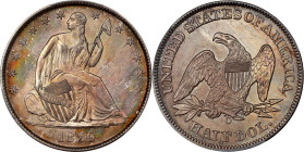1859-O Liberty Seated Half Dollar. WB-10. Rarity-4. MS-66 (PCGS).
PCGS# 6297. NGC ID: 24HZ.
PCGS Population: 6; 3 finer (MS-67 finest).
Ex Ira & La...