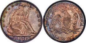 1874 Liberty Seated Half Dollar. Arrows. Proof-65 (PCGS).
PCGS# 6435. NGC ID: 27UV.
PCGS Population: 20; 13 finer in this category (Proof-68 finest)...