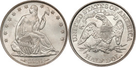 1874 Liberty Seated Half Dollar. Arrows. WB-102. Large Arrows. MS-65 (PCGS).
PCGS# 6346. NGC ID: 24LA.
PCGS Population: 15; 11 finer (MS-67 finest).