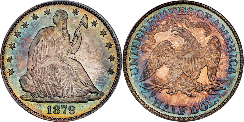 1879 Liberty Seated Half Dollar. WB-102. Type II Reverse. MS-67 (PCGS).
PCGS# 6...