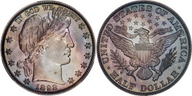 1898 Barber Half Dollar. Proof-67+ (CACG).
PCGS# 6545. NGC ID: 24P2.
From Heritage's New York Signature Auction of June 2005, lot 5779; Heritage's D...