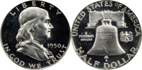 1950 Franklin Half Dollar. Proof-65 Deep Cameo (PCGS). CAC.
PCGS# 96691. NGC ID: 27VA.
PCGS Population: 4; with a single Proof-66 Deep Cameo finer i...