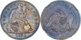 1851 Liberty Seated Silver Dollar. OC-1. Rarity-5-. MS-63+ (NGC).
PCGS# 6939. NGC ID: 24YP.
NGC Census: 1; 2 finer (MS-65 finest).
From Heritage's ...