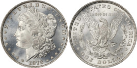 1878 Morgan Silver Dollar. 8 Tailfeathers. MS-66+ (PCGS). CAC.
PCGS# 7072. NGC ID: 253H.
PCGS Population: 15; 3 finer in tis category (MS-68 finest)...