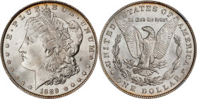 1889 Morgan Silver Dollar. MS-67 (NGC).
PCGS# 7188. NGC ID: 2558.
NGC Census: 10; 0 finer at this service.
