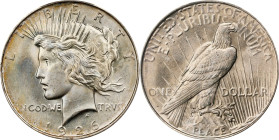 1926-D Peace Silver Dollar. MS-67 (PCGS).
PCGS# 7368. NGC ID: 257P.
PCGS Population: 17; with a single MS-67+ finer.