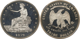 1879 Trade Dollar. Proof-67 Cameo (NGC).
PCGS# 87059. NGC ID: 27YR.
NGC Census: 18; 7 finer in this category (Proof-68 * Cameo finest).