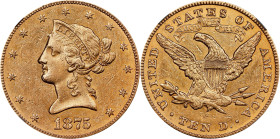 1875-CC Liberty Head Eagle. Unc Details--Cleaned (NGC).
PCGS# 8673. NGC ID: 265B.