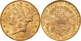 1893-CC Liberty Head Double Eagle. MS-61 (PCGS).
PCGS# 9023. NGC ID: 26C9.