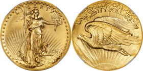 MCMVII (1907) Saint-Gaudens Double Eagle. High Relief. Flat Rim. MS-66 (NGC). CMQ.
PCGS# 9136. NGC ID: 26F2.