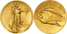 MCMVII (1907) Saint-Gaudens Double Eagle. High Relief. Wire Rim. MS-63 (PCGS).
PCGS# 9135. NGC ID: 26F2.