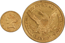 1855-S Liberty Head Half Eagle. AU-50 (PCGS). CAC.
PCGS# 8265. NGC ID: 25UU.
From the Fairmont Collection - Albertine Set.
From the Fairmont Collec...