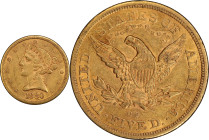 1880-CC Liberty Head Half Eagle. AU-53 (PCGS). CAC.
PCGS# 8352. NGC ID: 25XB.
From the Fairmont Collection - Albertine Set.
From the Fairmont Colle...