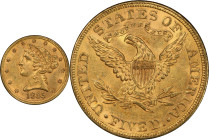 1885 Liberty Head Half Eagle. MS-63 (PCGS). CAC.
PCGS# 8367. NGC ID: 25XS.
From the Fairmont Collection - Albertine Set.
From the Fairmont Collecti...