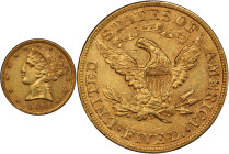 1890 Liberty Head Half Eagle. AU-55 (PCGS). CAC.
PCGS# 8375. NGC ID: 25Y2.
From the Fairmont Collection - Albertine Set.
From the Fairmont Collecti...