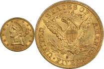 1895-S Liberty Head Half Eagle. MS-62 (PCGS).
PCGS# 8391. NGC ID: 25YJ.
From the Fairmont Collection - Albertine Set.
From the Fairmont Collection ...