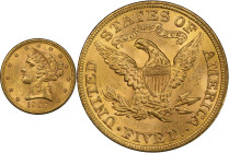 1902 Liberty Head Half Eagle. MS-64 (PCGS). CAC.
PCGS# 8405. NGC ID: 25YY.
From the Fairmont Collection - Albertine Set.
From the Fairmont Collecti...