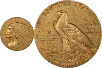 1908-S Indian Half Eagle. MS-61 (PCGS).
PCGS# 8512. NGC ID: 28DG.
From the Fairmont Collection - Albertine Set.
From the Fairmont Collection - Albe...