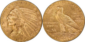 1909-D Indian Half Eagle. MS-64 (PCGS).
PCGS# 8514. NGC ID: 28DJ.
From the Fairmont Collection - Albertine Set.
From the Fairmont Collection - Albe...