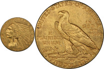 1909-O Indian Half Eagle. MS-61 (PCGS). CAC.
PCGS# 8515. NGC ID: 25ZK.
From the Fairmont Collection - Albertine Set.
From the Fairmont Collection -...