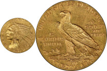 1911 Indian Half Eagle. MS-64 (PCGS). CAC.
PCGS# 8520. NGC ID: 28DP.
From the Fairmont Collection - Albertine Set.
From the Fairmont Collection - A...