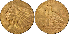 1915 Indian Half Eagle. MS-64 (PCGS).
PCGS# 8530. NGC ID: 28DX.
From the Fairmont Collection - Albertine Set.
From the Fairmont Collection - Albert...