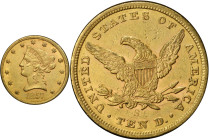 1857-S Liberty Head Eagle. AU-53 (PCGS).
PCGS# 8624. NGC ID: 263V.
From the Fairmont Collection - Albertine Set.
From the Fairmont Collection - Alb...