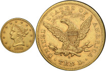 1876-S Liberty Head Eagle. AU-50 (PCGS).
PCGS# 8676. NGC ID: 265E.
PCGS Population: 12; 19 finer (AU-58 finest). There are also no Mint State coins ...