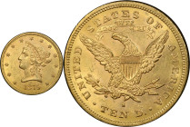 1879-S Liberty Head Eagle. MS-60 (PCGS). CAC.
PCGS# 8686. NGC ID: 265R.
From the Fairmont Collection - Albertine Set.
From the Fairmont Collection ...