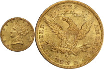 1882-O Liberty Head Eagle. Winter-1, the only known dies. MS-61 (PCGS).
PCGS# 8697. NGC ID: 2664.
PCGS Population: 15; 4 finer (MS-63 finest).
From...