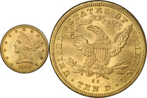 1890-CC Liberty Head Eagle. Liberty. MS-63 (PCGS). CAC.
PCGS# 8718. NGC ID: 266S.
PCGS Population: 11; 2 finer (MS-64 finest). CAC Stickered Populat...