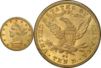 1892-CC Liberty Head Eagle. MS-61 (PCGS). CAC.
PCGS# 8722. NGC ID: 266W.
From the Fairmont Collection - Albertine Set.
From the Fairmont Collection...