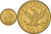 1892-O Liberty Head Eagle. Winter-1, the only known dies. Die State I. MS-61 (PCGS). CAC.
PCGS# 8723. NGC ID: 266X.
From the Fairmont Collection - A...