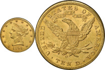 1894-O Liberty Head Eagle. Winter-6. MS-61 (PCGS). CAC.
PCGS# 8730. NGC ID: 2676.
From the Fairmont Collection - Albertine Set.
From the Fairmont C...