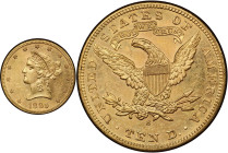 1899-S Liberty Head Eagle. MS-62 (PCGS). CAC.
PCGS# 8744. NGC ID: 267L.
From the Fairmont Collection - Albertine Set.
From the Fairmont Collection ...