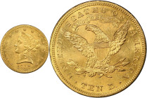 1907 Liberty Head Eagle. MS-64 (PCGS).
PCGS# 8763. NGC ID: 2688.
From the Fairmont Collection - Albertine Set.
From the Fairmont Collection - Alber...