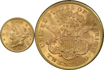 1876-S Liberty Head Double Eagle. MS-62 (PCGS). CAC.
PCGS# 8978. NGC ID: 26AX.
CAC Stickered Population: 9; 0.
From the Fairmont Collection - Alber...