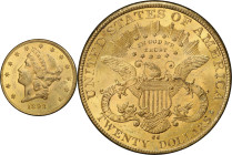 1892-CC Liberty Head Double Eagle. MS-61 (PCGS).
PCGS# 9020. NGC ID: 26C6.
From the Fairmont Collection - Albertine Set.
From the Fairmont Collecti...