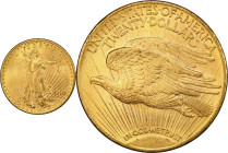1910-D Saint-Gaudens Double Eagle. MS-64 (PCGS). CAC.
PCGS# 9155. NGC ID: 26FG.
From the Fairmont Collection - Albertine Set.
From the Fairmont Col...