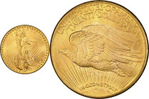 1914-D Saint-Gaudens Double Eagle. MS-65 (PCGS).
PCGS# 9165. NGC ID: 26FT.
From the Fairmont Collection - Albertine Set.
From the Fairmont Collecti...