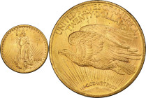 1922 Saint-Gaudens Double Eagle. MS-63 (PCGS). CAC.
PCGS# 9173. NGC ID: 26G3.
From the Fairmont Collection - Albertine Set.
From the Fairmont Colle...