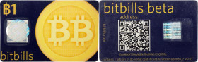 2011 Bitbills 1 Bitcoin Card. Loaded. Firstbits 1Em6HGdY. Genuine (PCGS).
PCGS# 920243.
*Loaded cryptocurrency coins will be reserved at their intri...