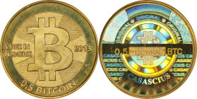 2013 Casascius 0.5 Bitcoin. Loaded. Firstbits 12CYrRAD. Series 2. Brass. MS-67 (ANACS).
*Loaded cryptocurrency coins will be reserved at their intrin...